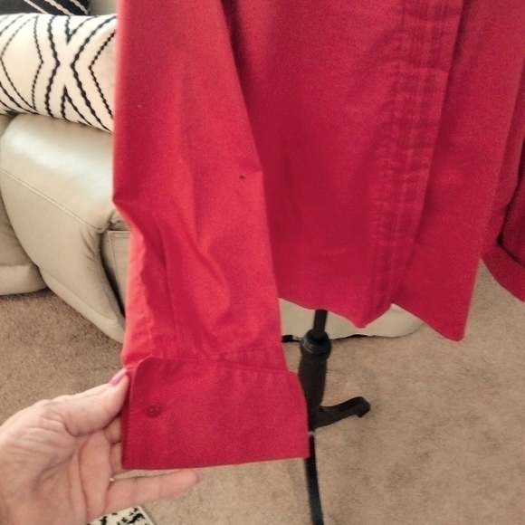 ❤️ GREAT BERRY RED BLOUSE, SIZE XXL ❤️ - Picture 3 of 7